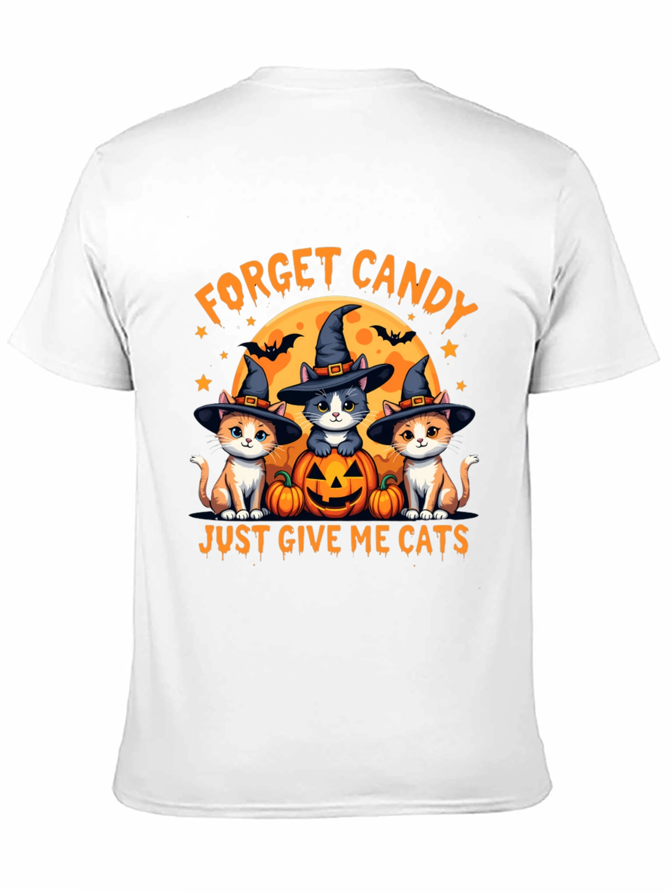 Forget Candy Give Me Cats Halloween T-Shirt