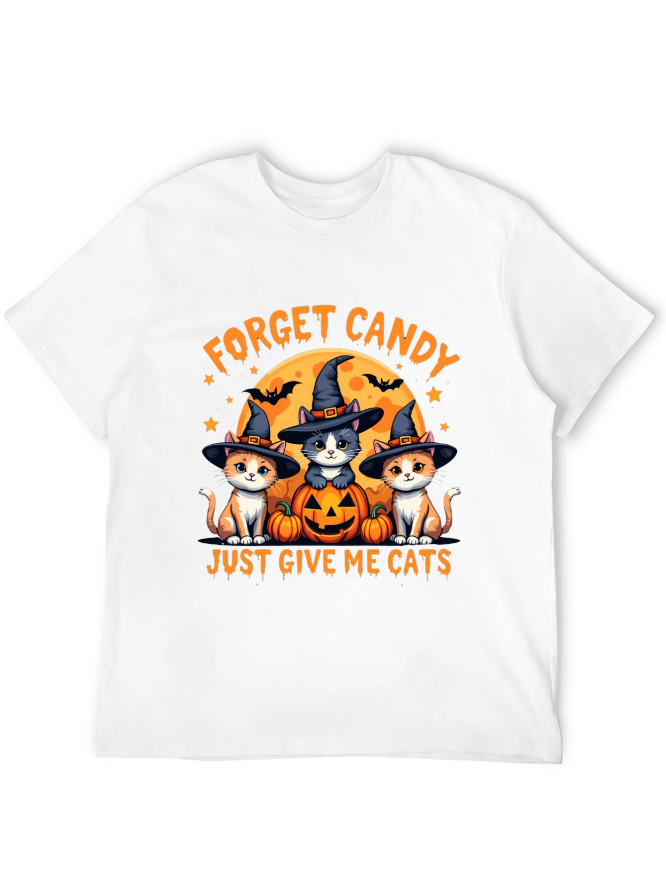 Forget Candy Give Me Cats Halloween T-Shirt