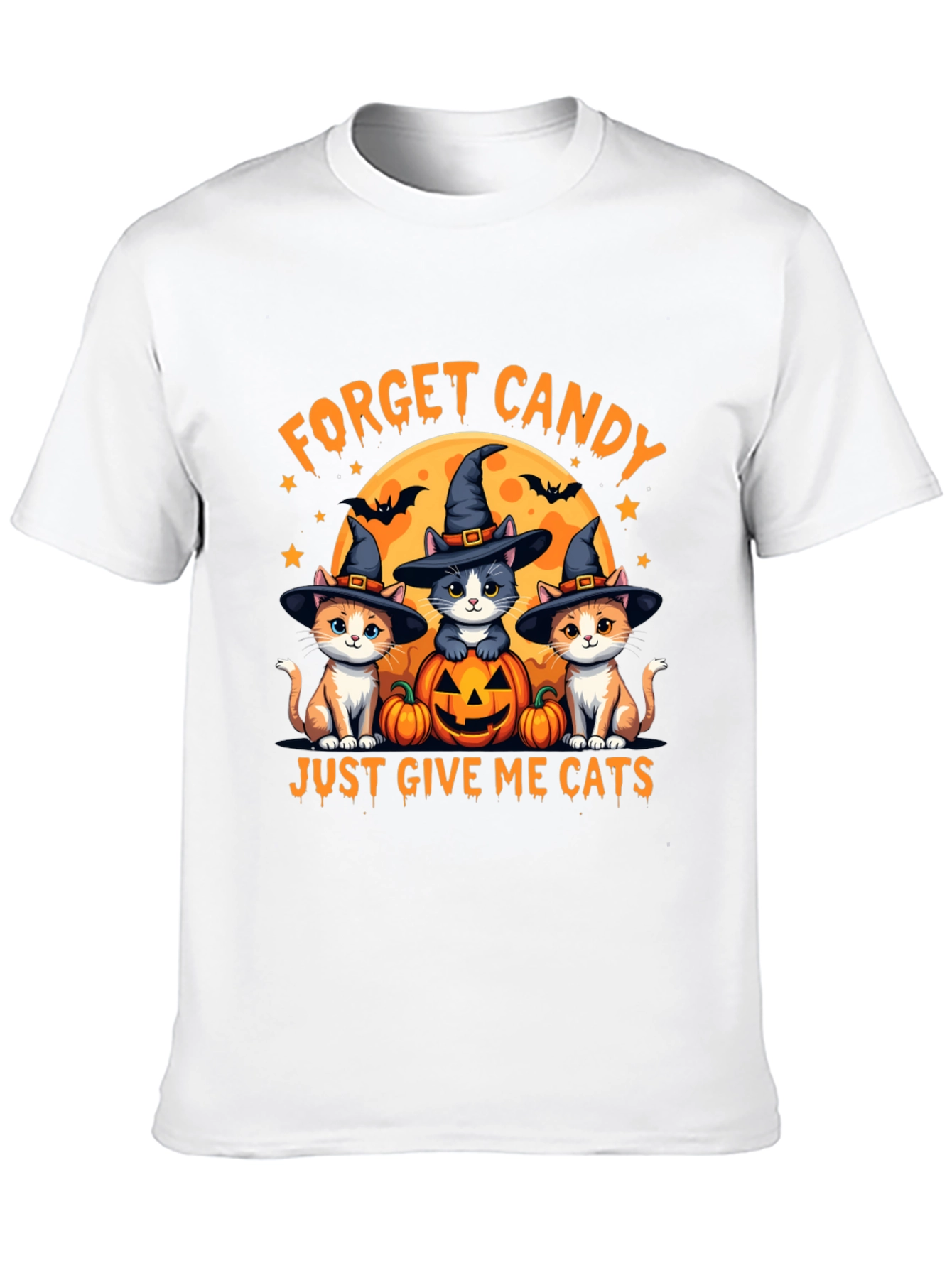 Forget Candy Give Me Cats Halloween T-Shirt