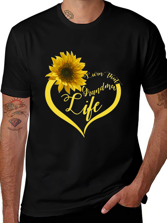 Livin That Grandma Life Sunflower T-Shirt