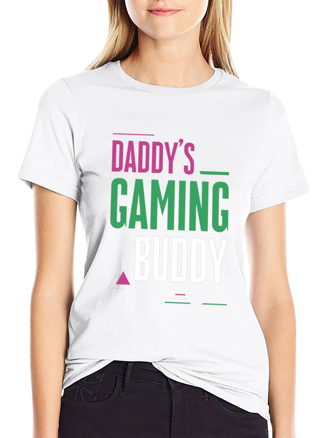 Daddys Gaming Buddy Black T-Shirt