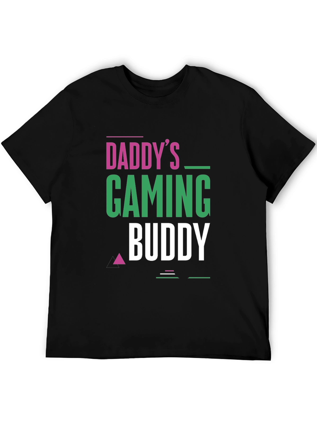Daddys Gaming Buddy Black T-Shirt