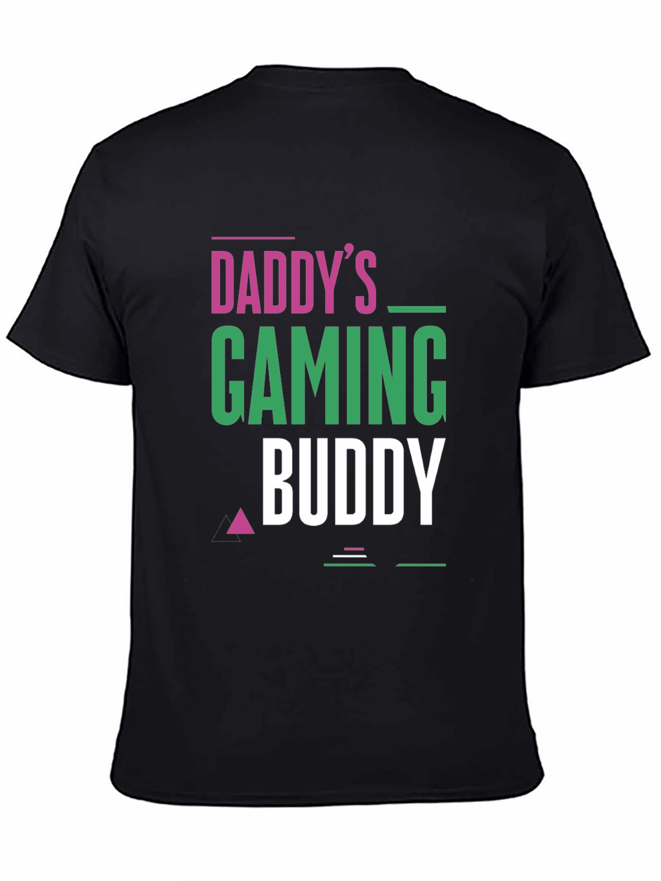 Daddys Gaming Buddy Black T-Shirt