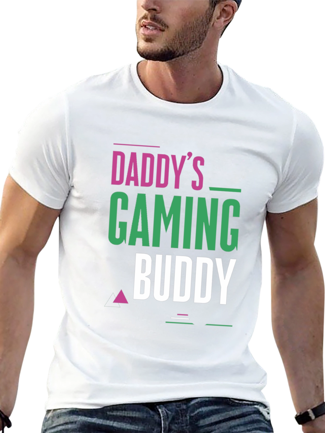 Daddys Gaming Buddy Black T-Shirt