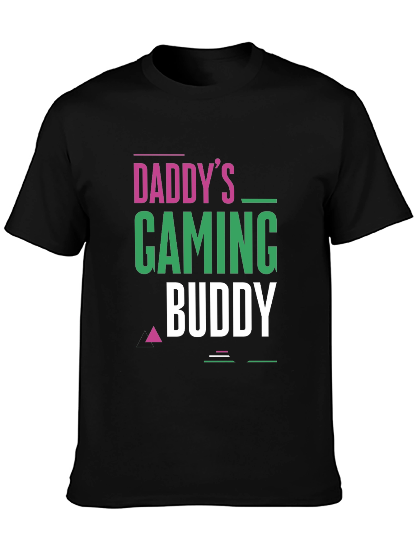 Daddys Gaming Buddy Black T-Shirt