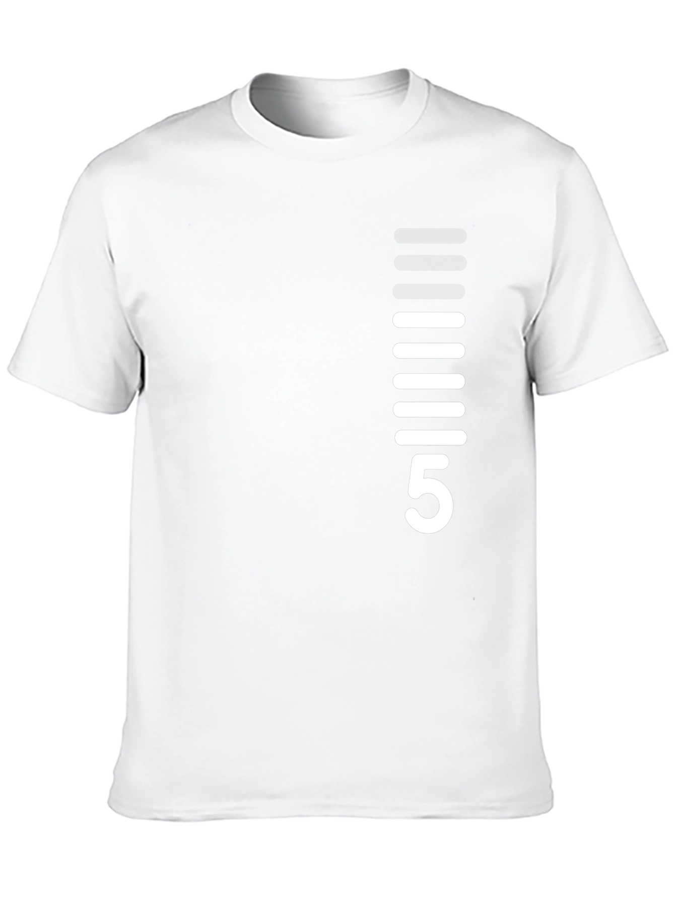Modern Black T-Shirt with White Graphic