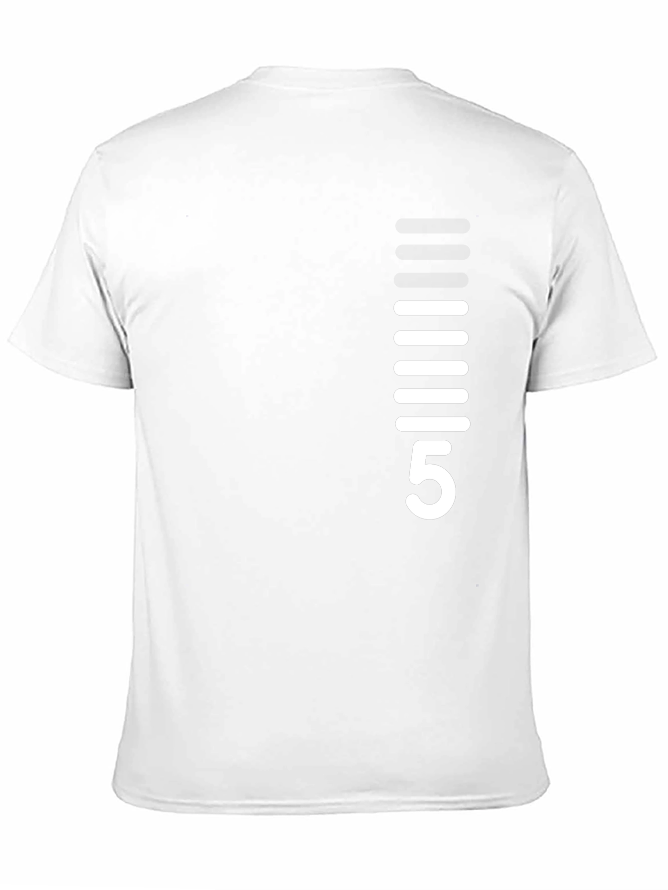Modern Black T-Shirt with White Graphic