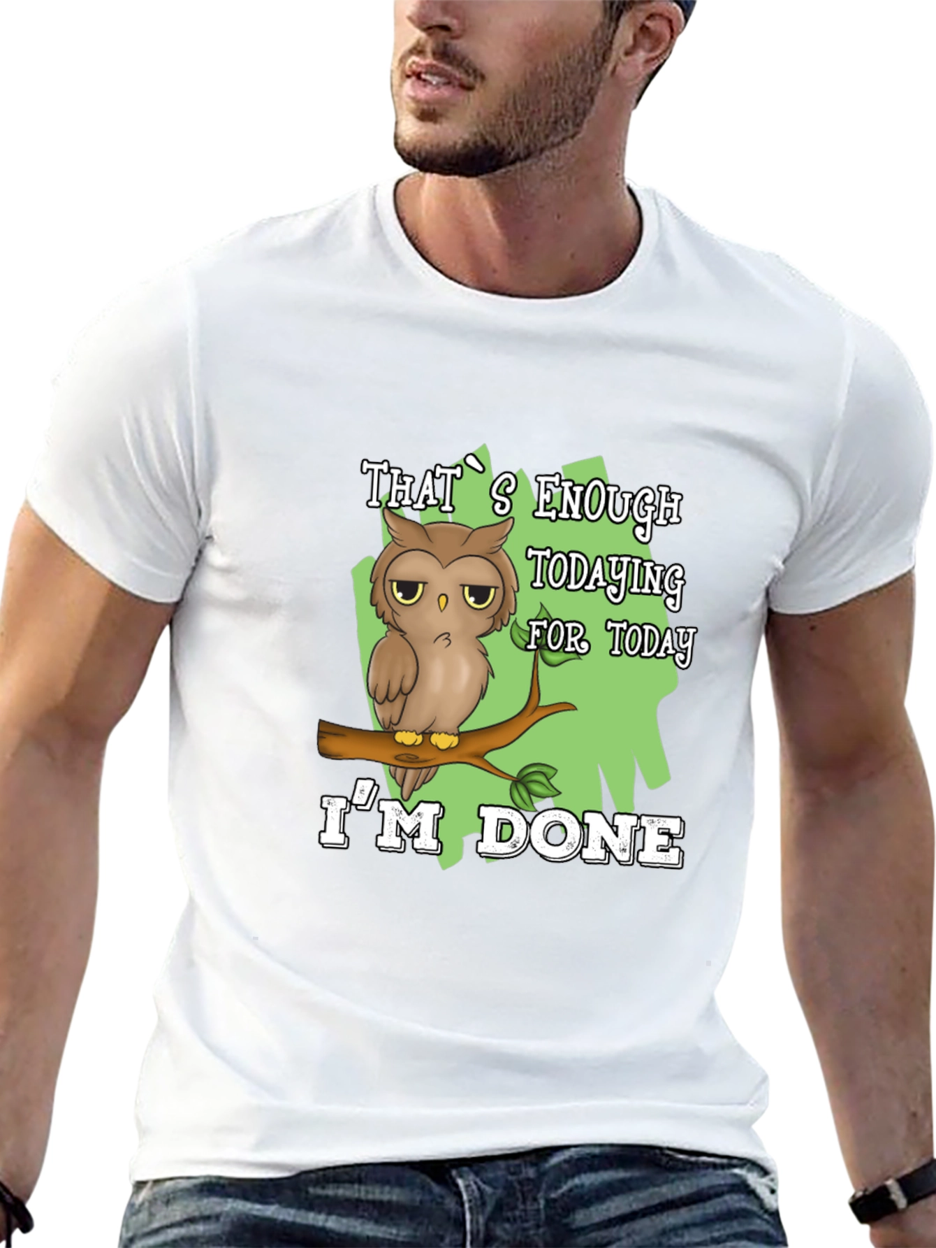 Funny Owl Im Done T-Shirt