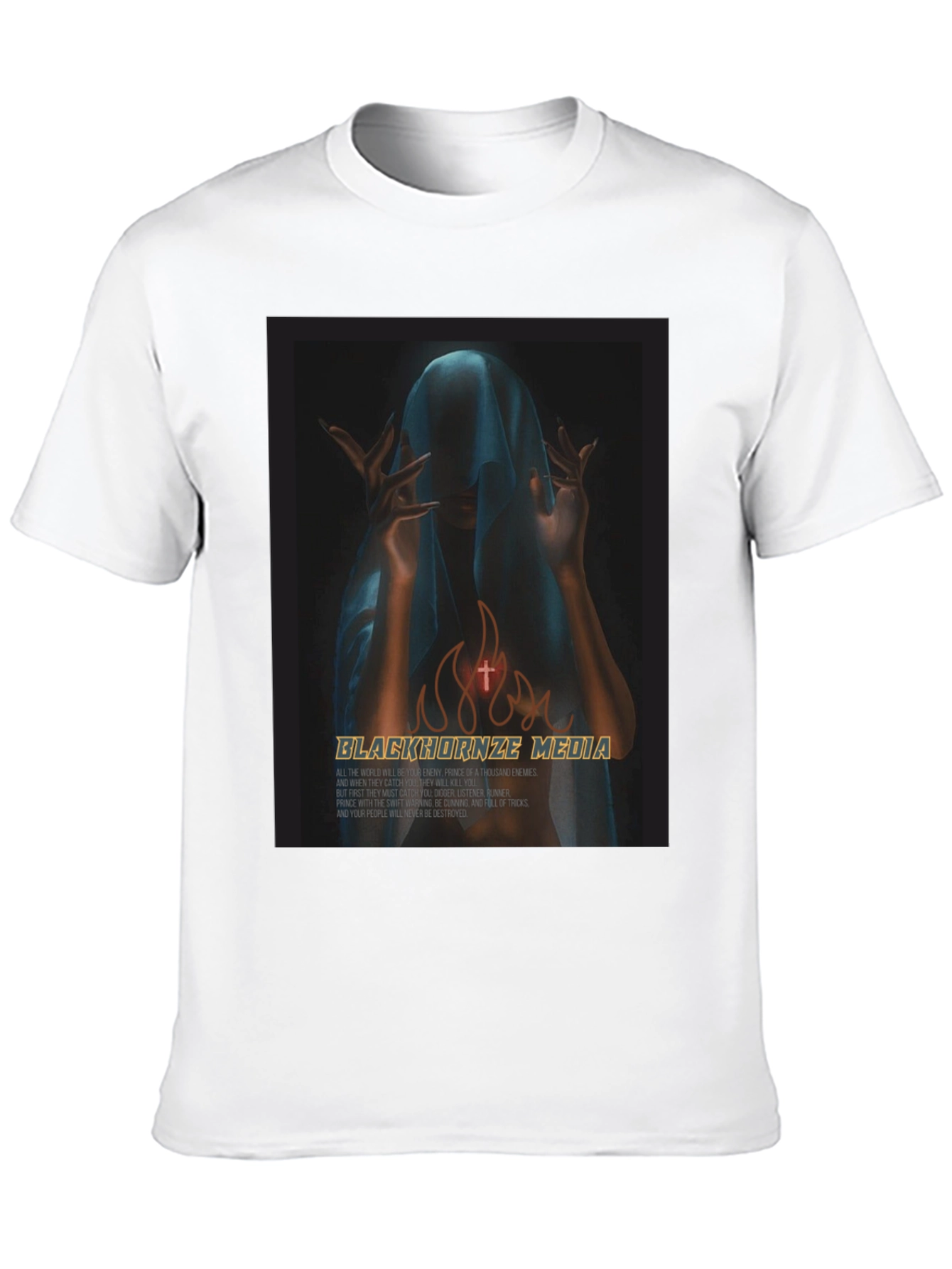 Black Graphic Tee - Blackhornze Media Print