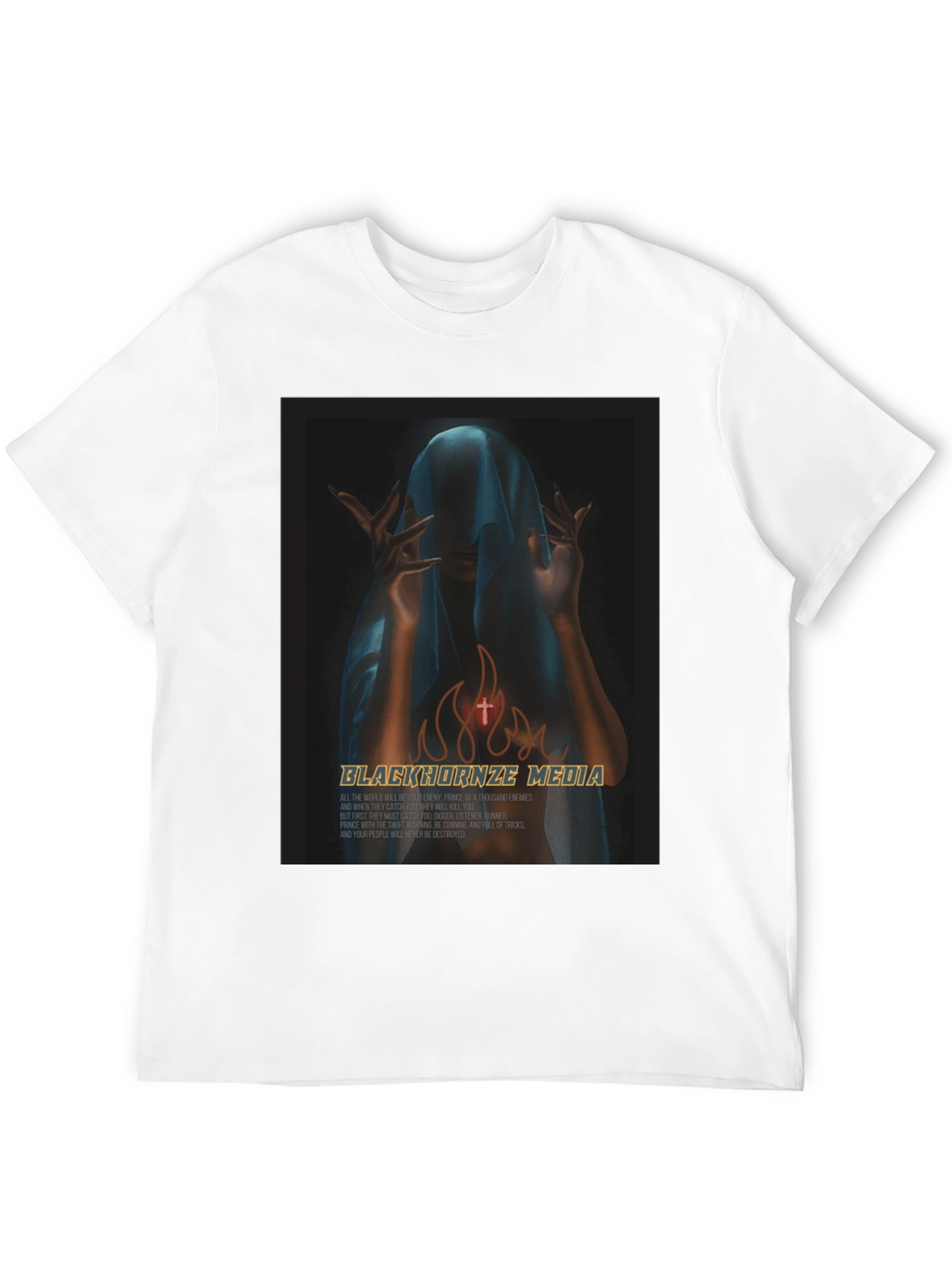 Black Graphic Tee - Blackhornze Media Print