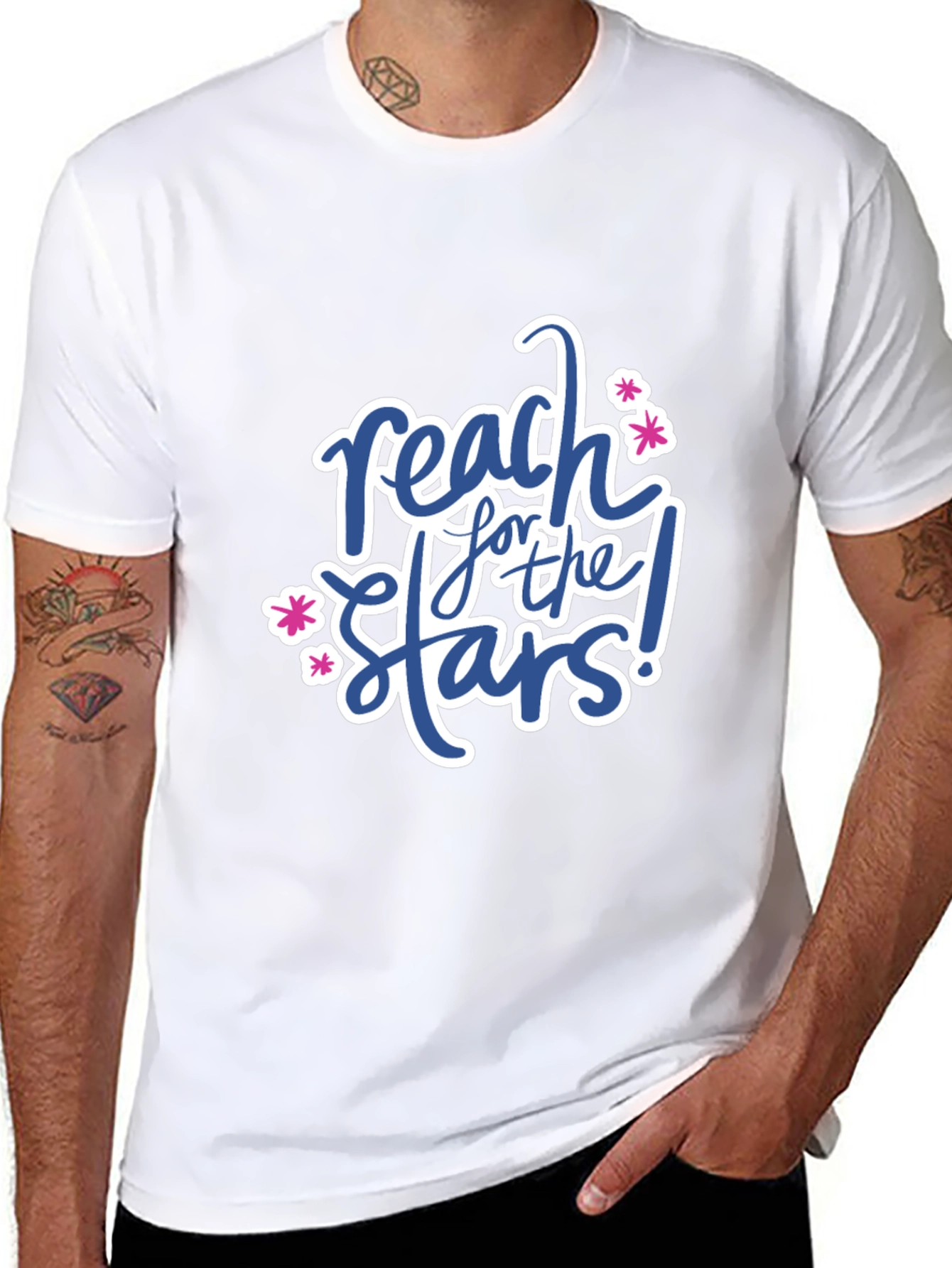 Reach For The Stars Graphic Tee - Black