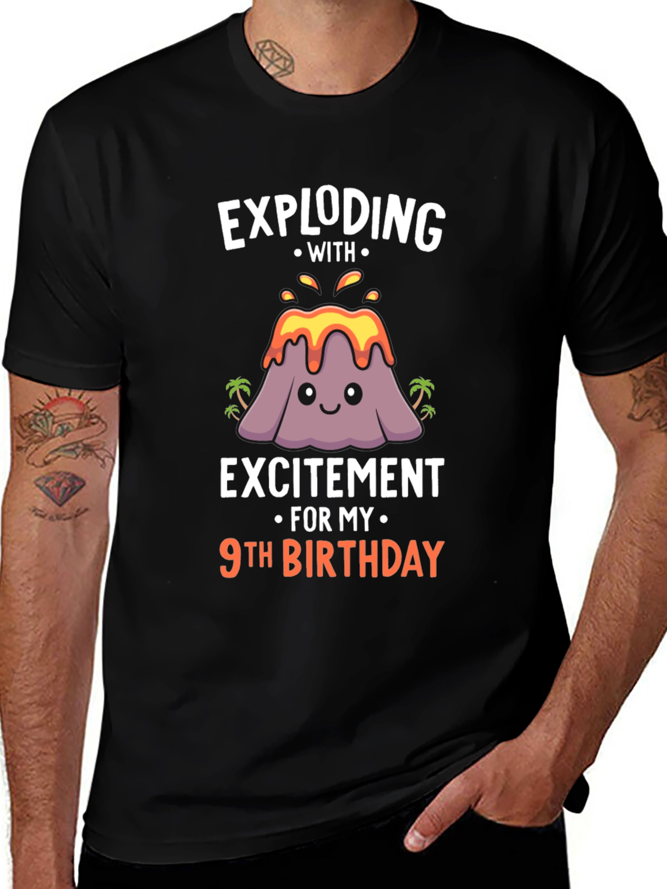 Exploding with Excitement 9th Birthday T-Shirt