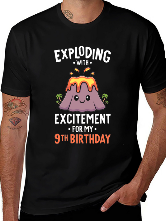 Exploding with Excitement 9th Birthday T-Shirt