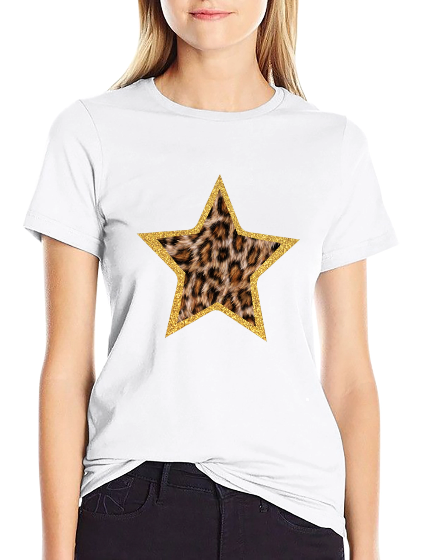 Leopard Star Print T-Shirt