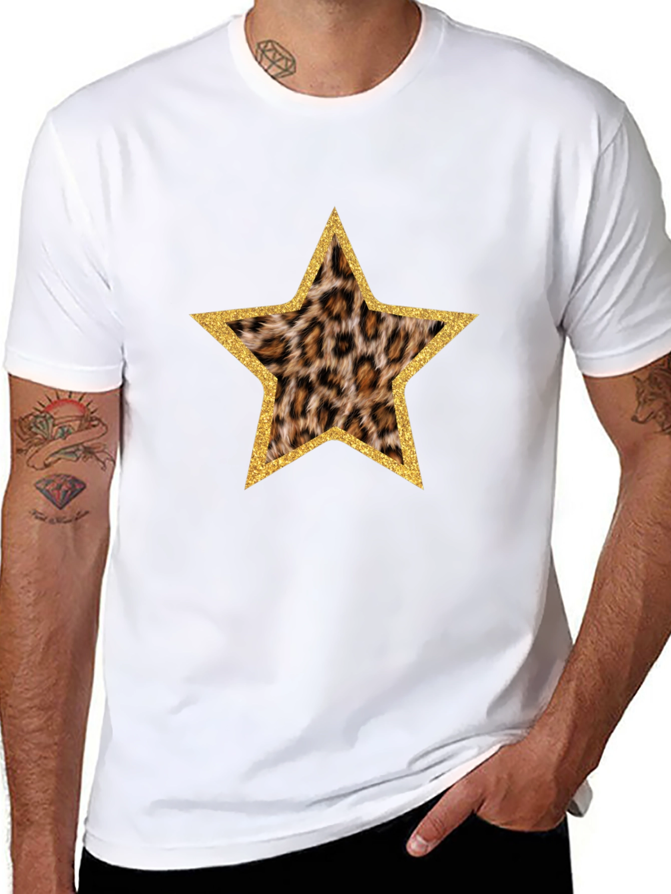 Leopard Star Print T-Shirt