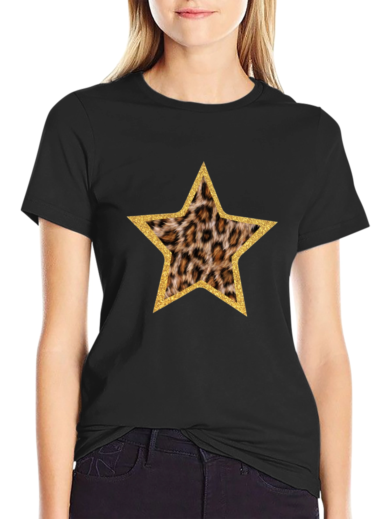 Leopard Star Print T-Shirt