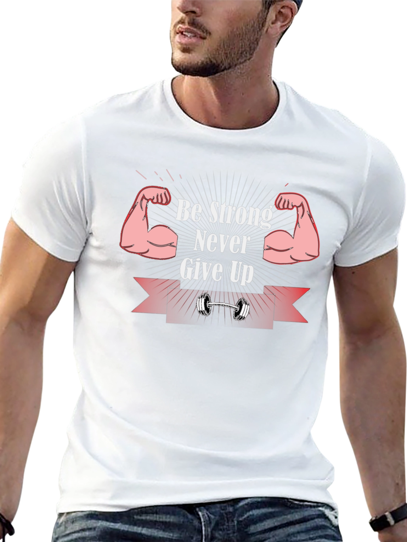 Be Strong Never Give Up Graphic T-Shirt