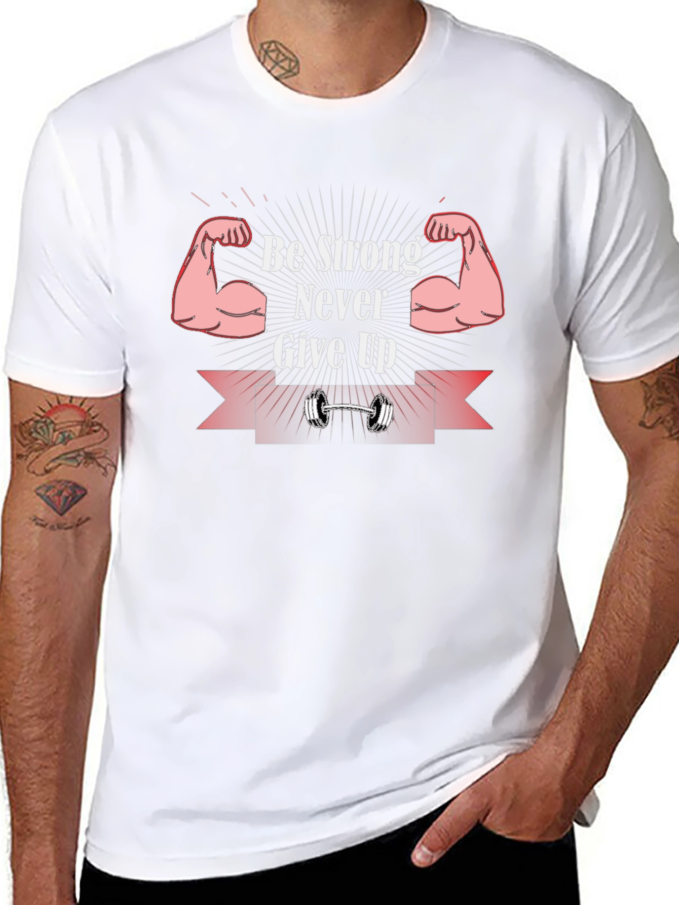 Be Strong Never Give Up Graphic T-Shirt