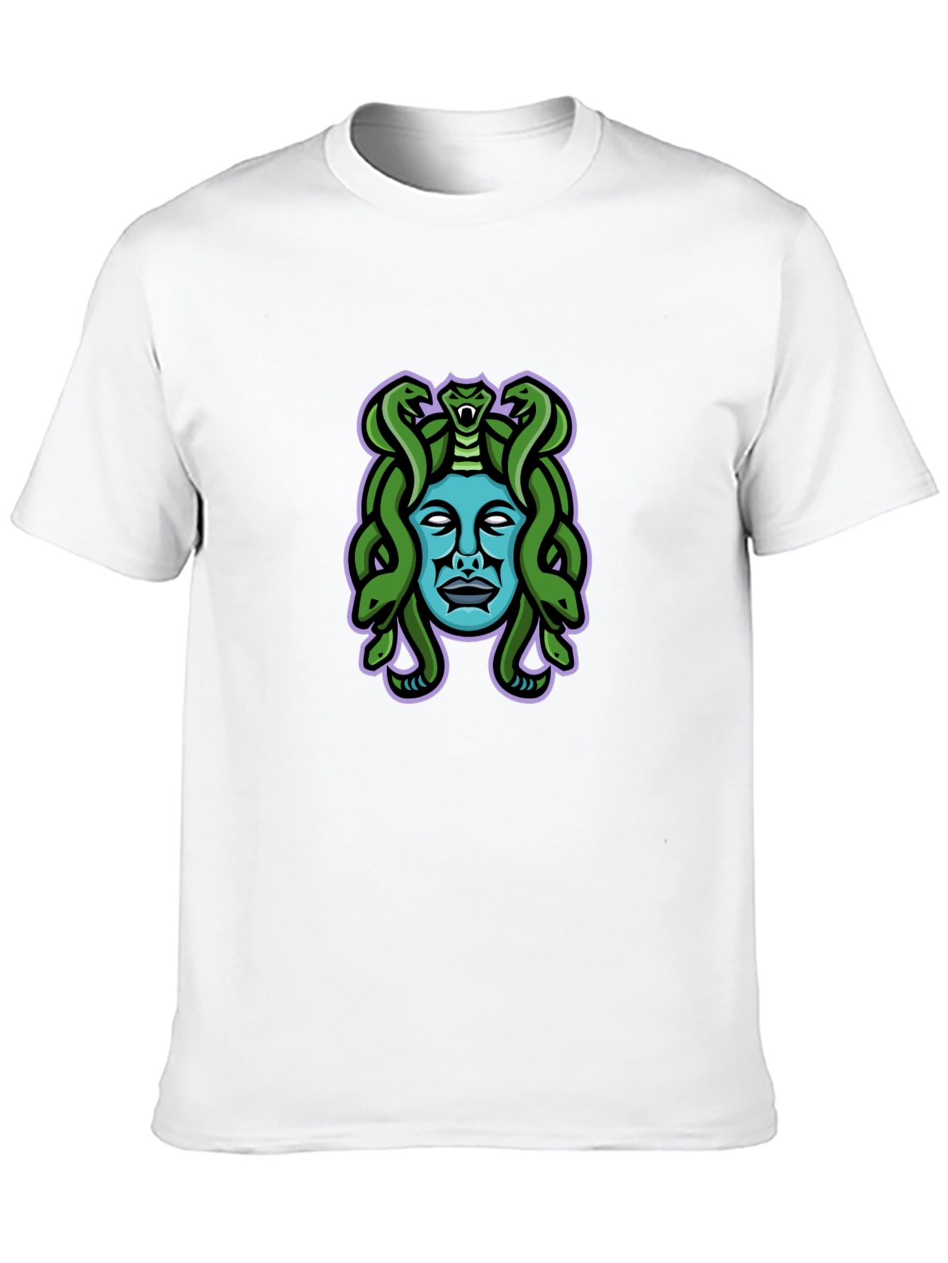 Medusa Graphic Tee - Black Cotton Blend