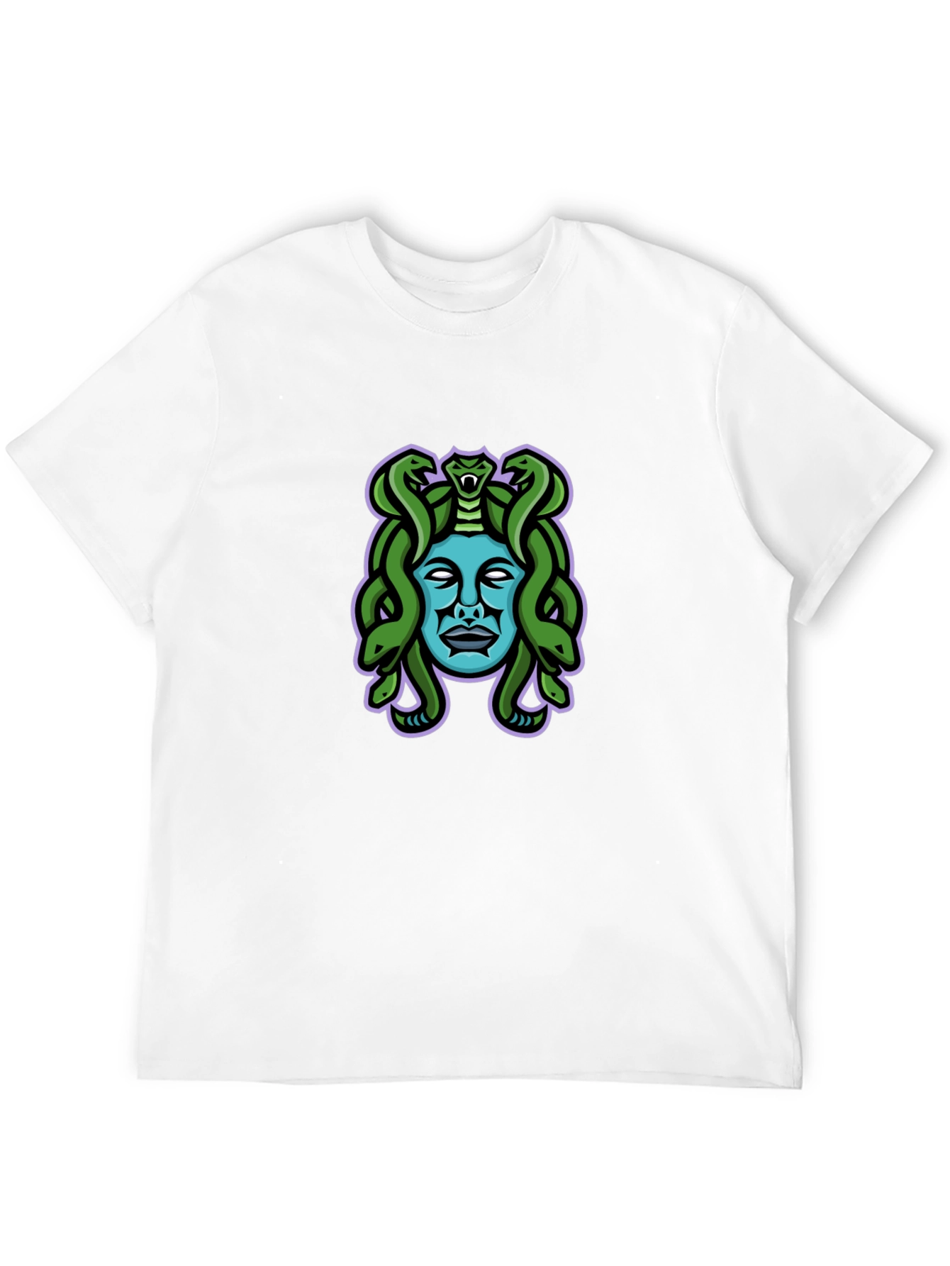 Medusa Graphic Tee - Black Cotton Blend