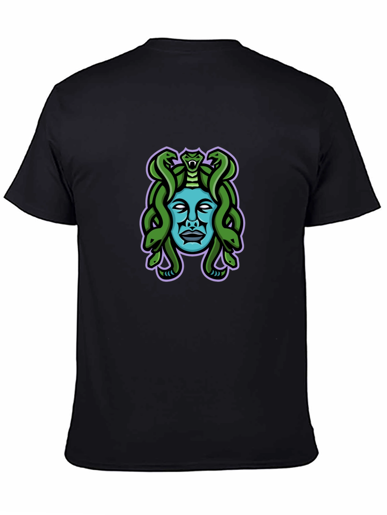 Medusa Graphic Tee - Black Cotton Blend