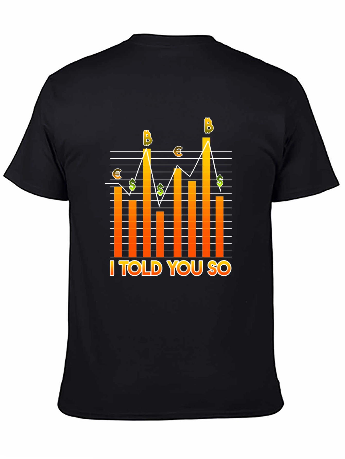 Crypto I Told You So Black Graphic Tee