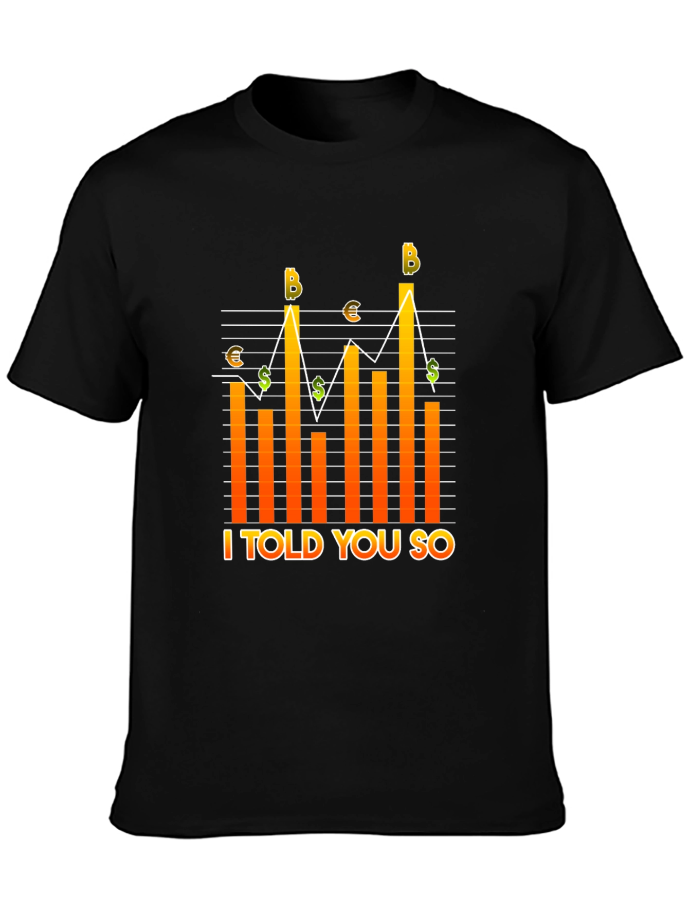 Crypto I Told You So Black Graphic Tee