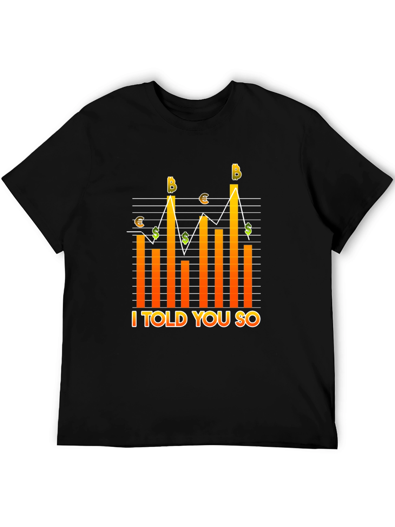 Crypto I Told You So Black Graphic Tee