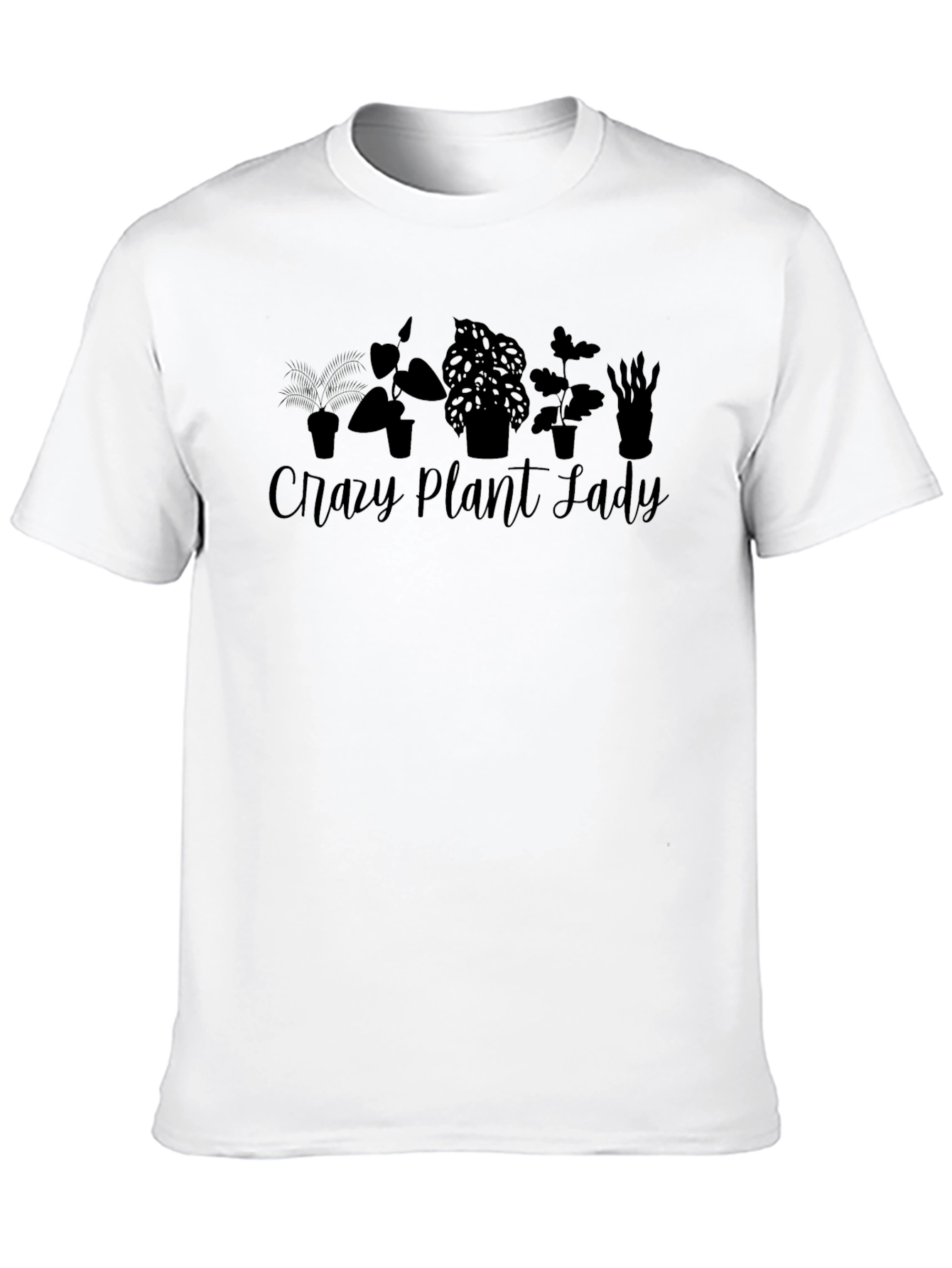 Crazy Plant Lady Graphic Tee - Black