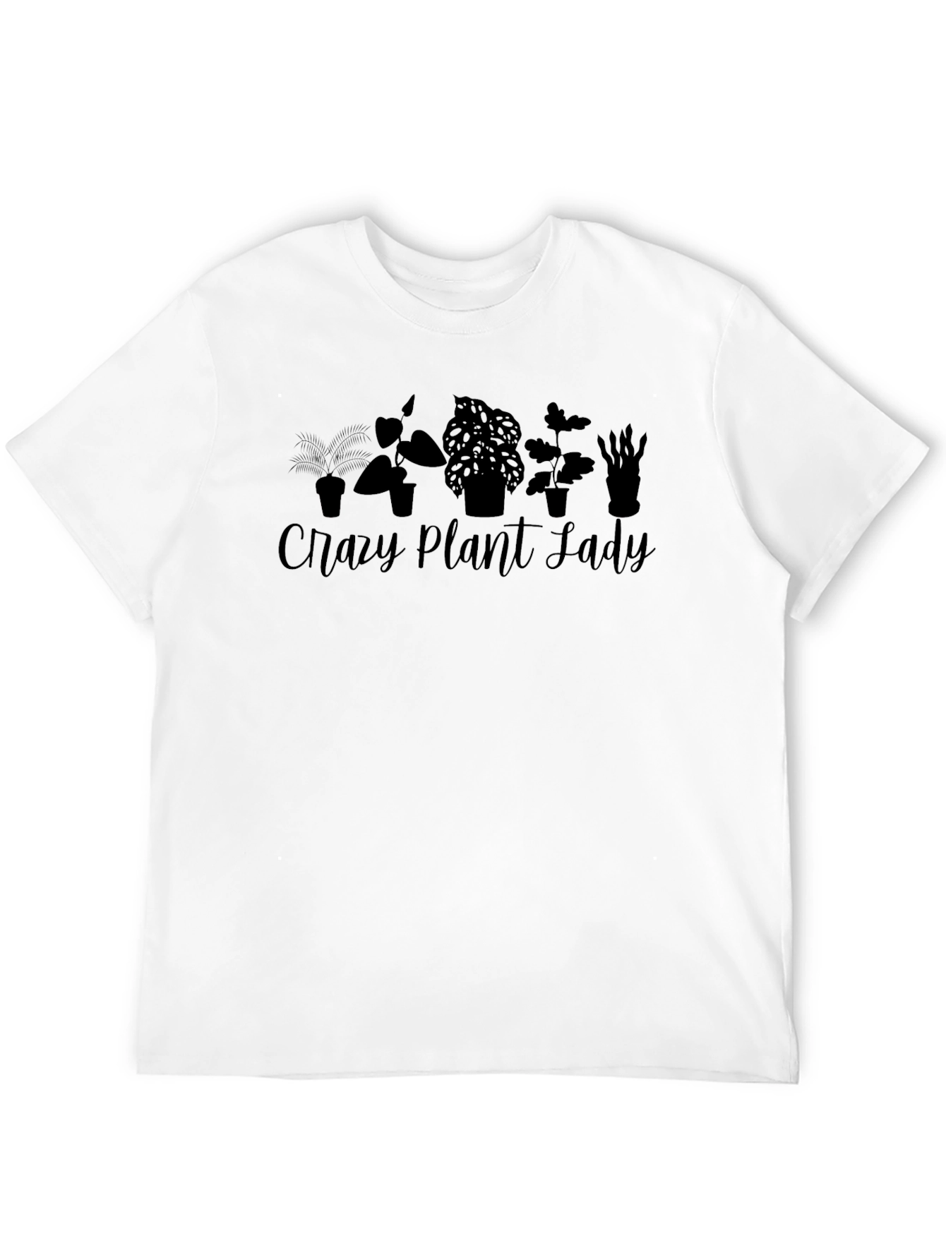 Crazy Plant Lady Graphic Tee - Black