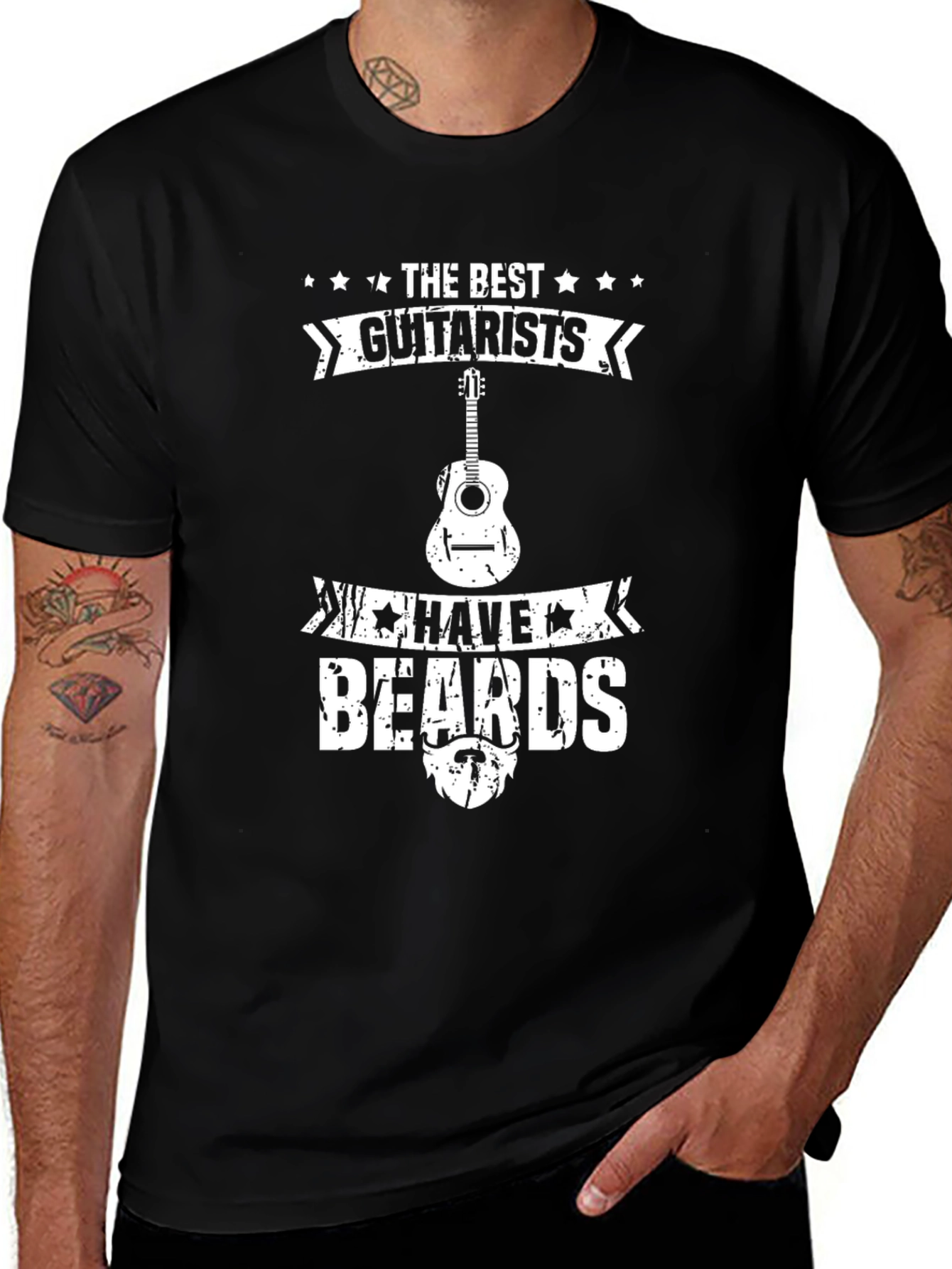 The Best Guitarists Have Beards Graphic Tee