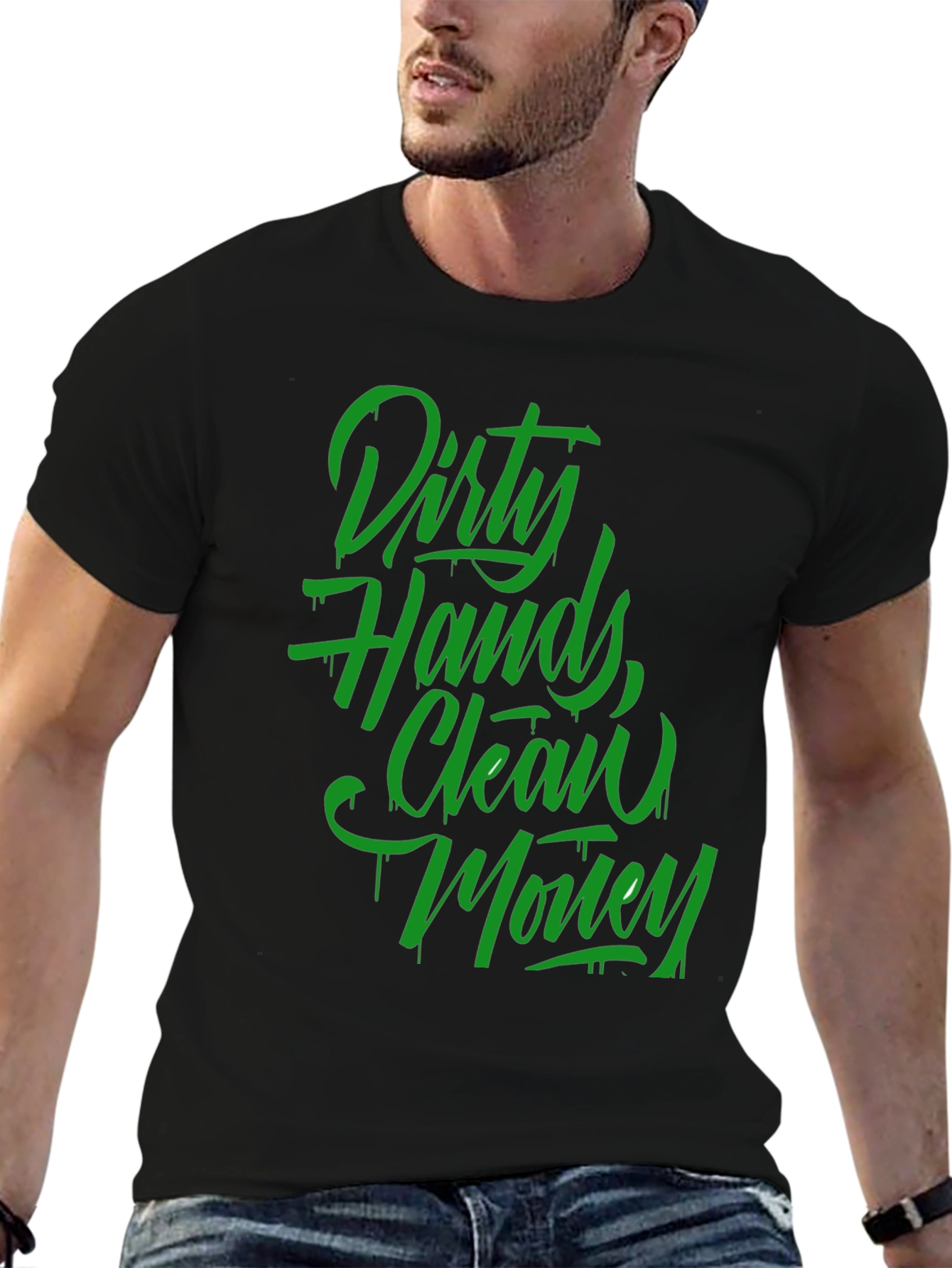 Dirty Hands Clean Money Graphic T-Shirt