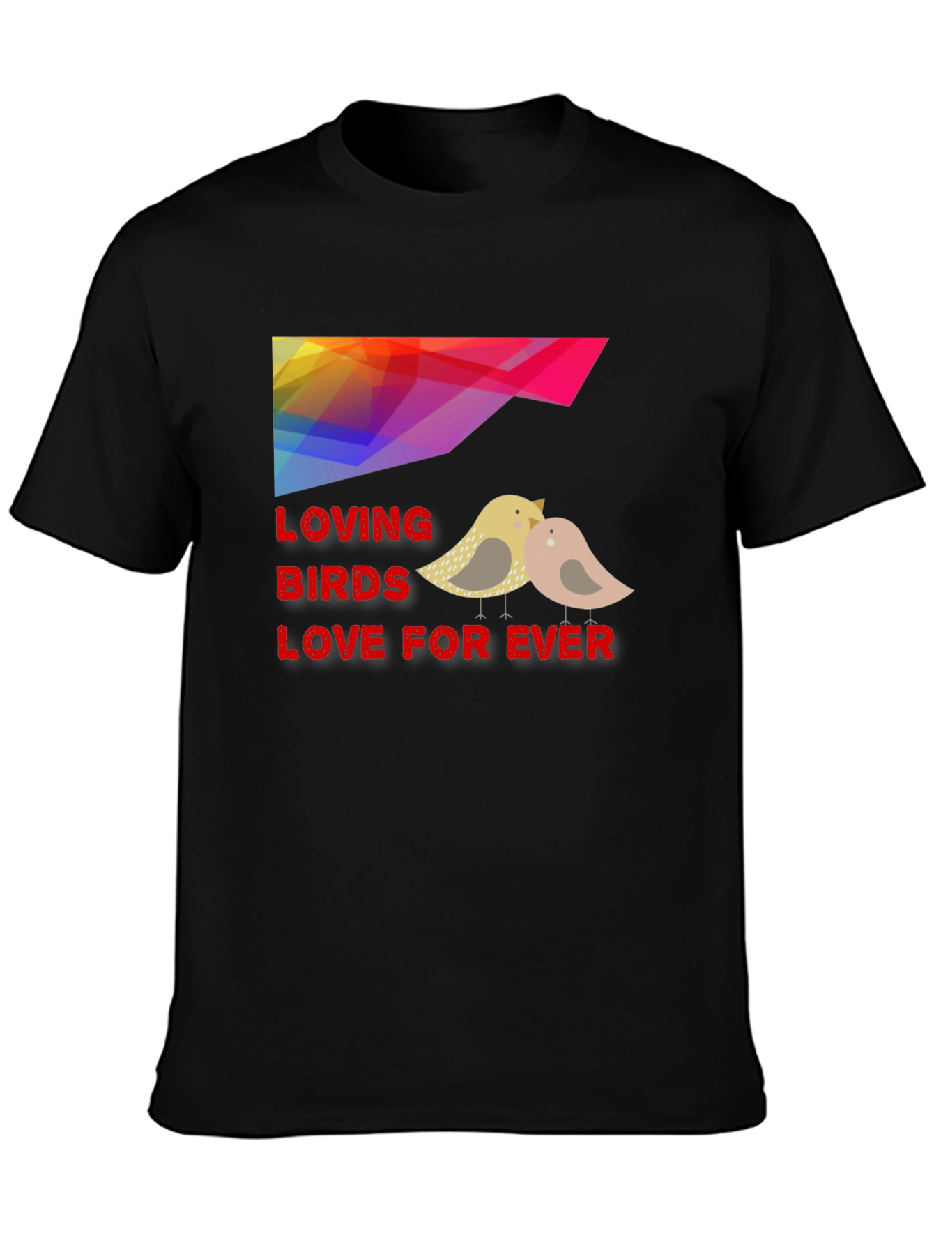 Loving Birds Graphic T-Shirt - Love Forever