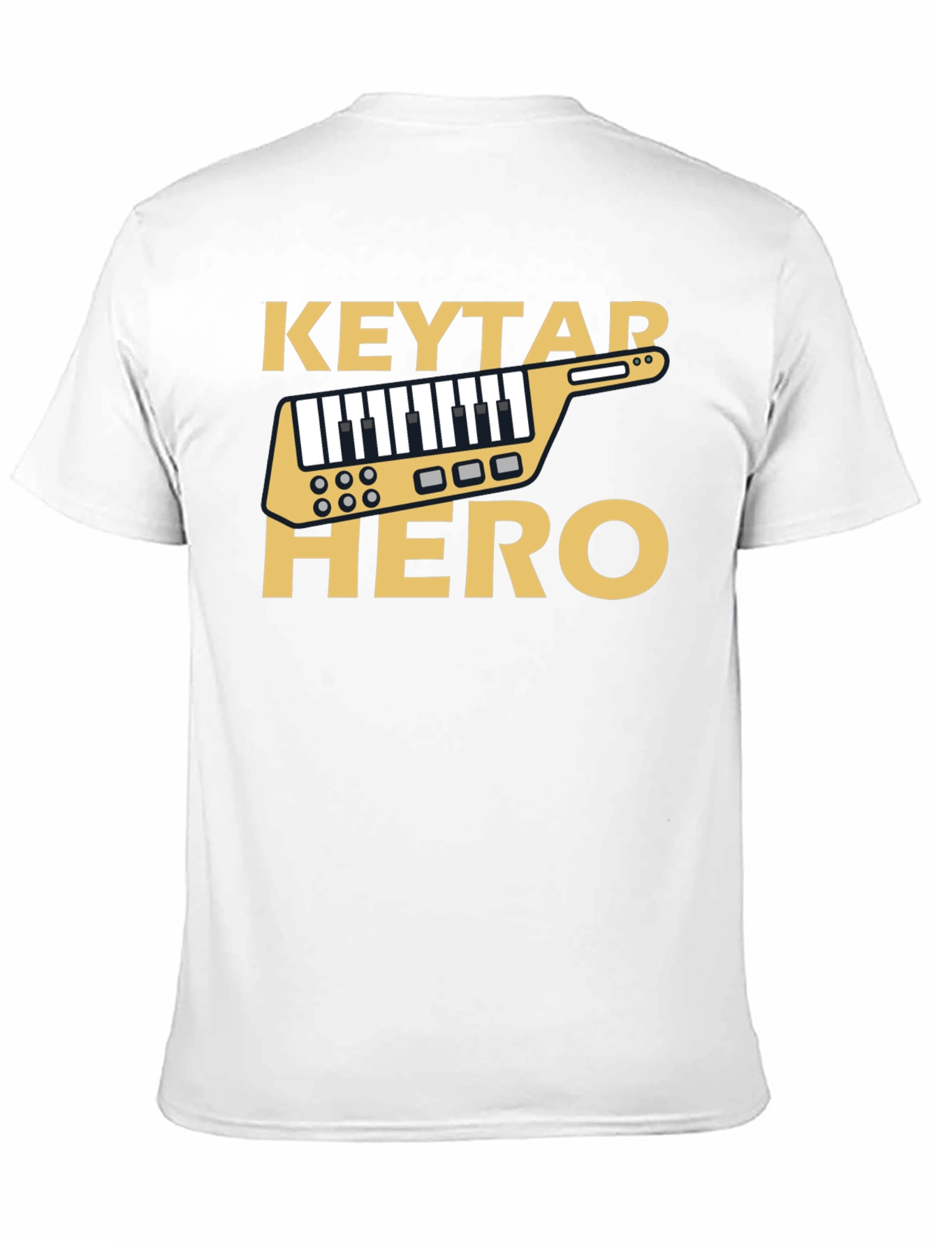 Keytar Hero Black T-Shirt - Music Inspired Design