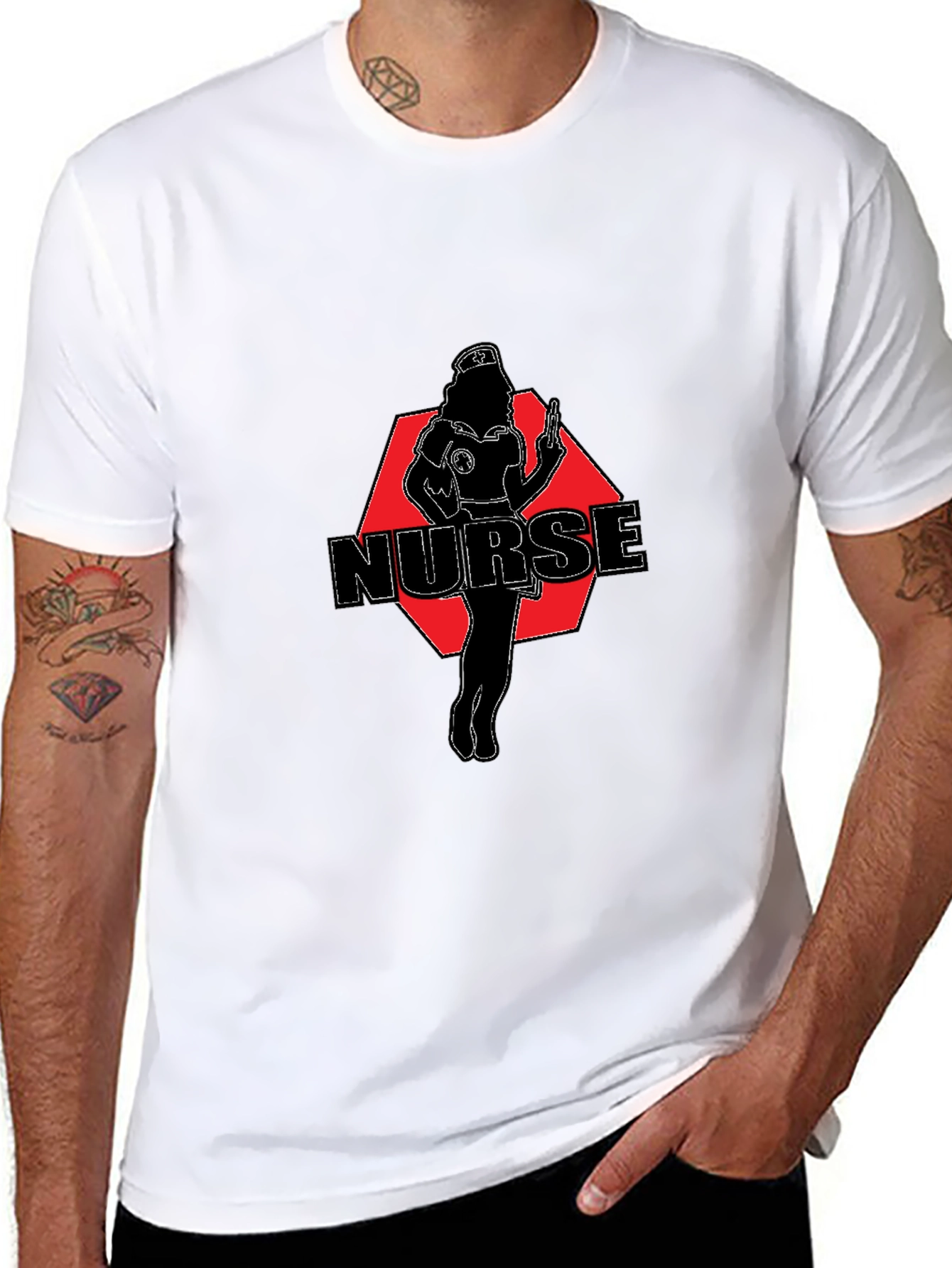 Nurse Graphic T-Shirt - Novelty Design
