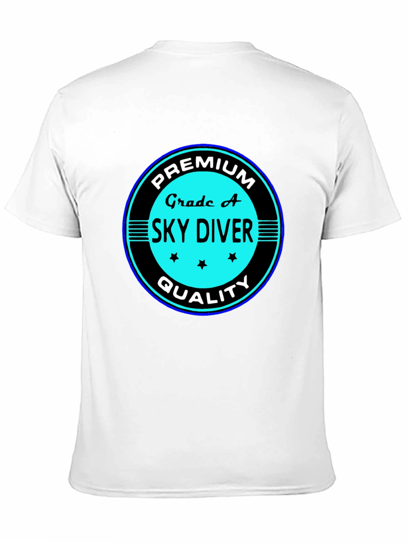 Premium Grade A Skydiver Black T-Shirt