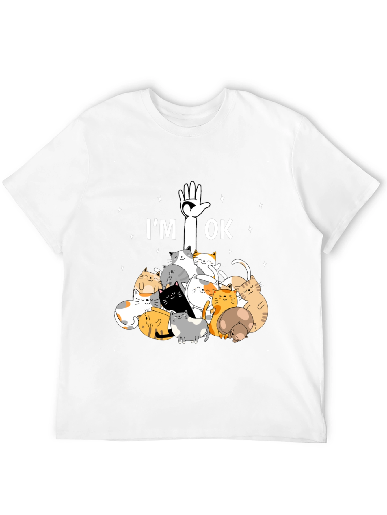 Im OK Cats T-Shirt Cute Graphic Tee