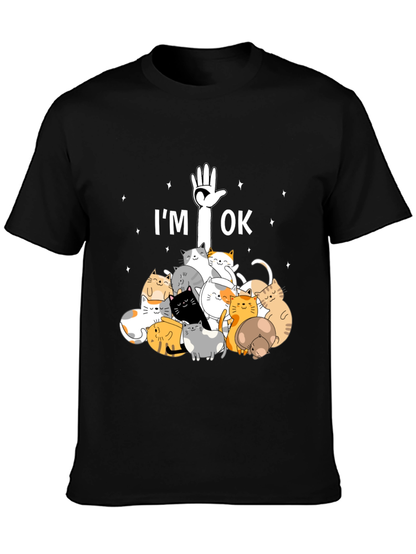 Im OK Cats T-Shirt Cute Graphic Tee