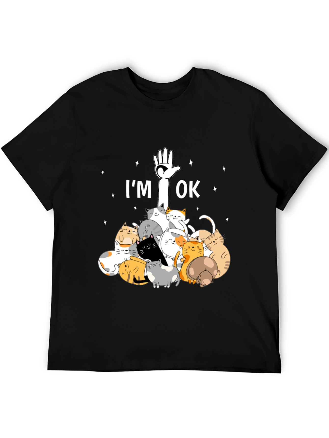Im OK Cats T-Shirt Cute Graphic Tee