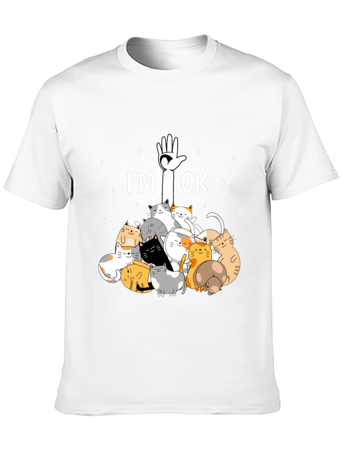 Im OK Cats T-Shirt Cute Graphic Tee