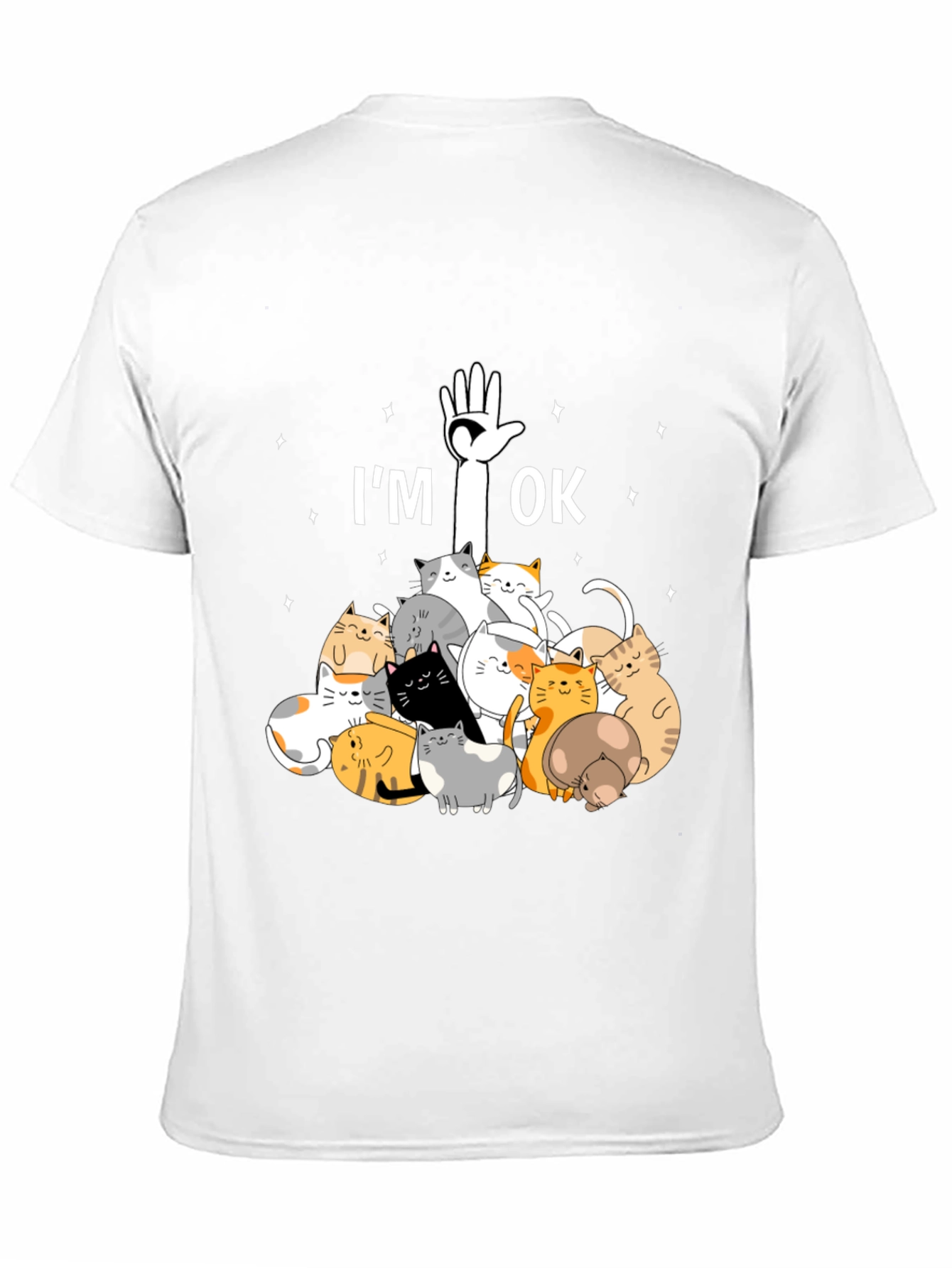 Im OK Cats T-Shirt Cute Graphic Tee
