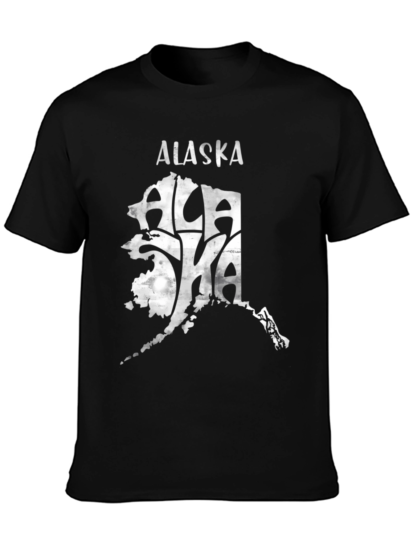 Alaska Graphic Tee - Black State Pride T-Shirt