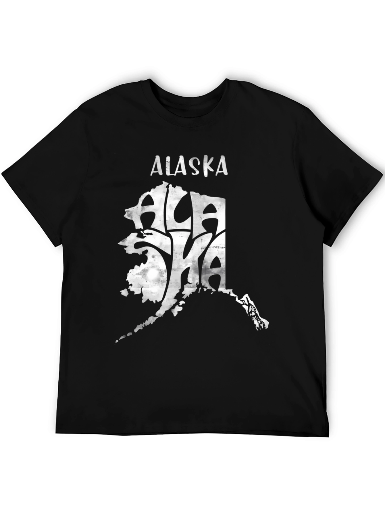 Alaska Graphic Tee - Black State Pride T-Shirt