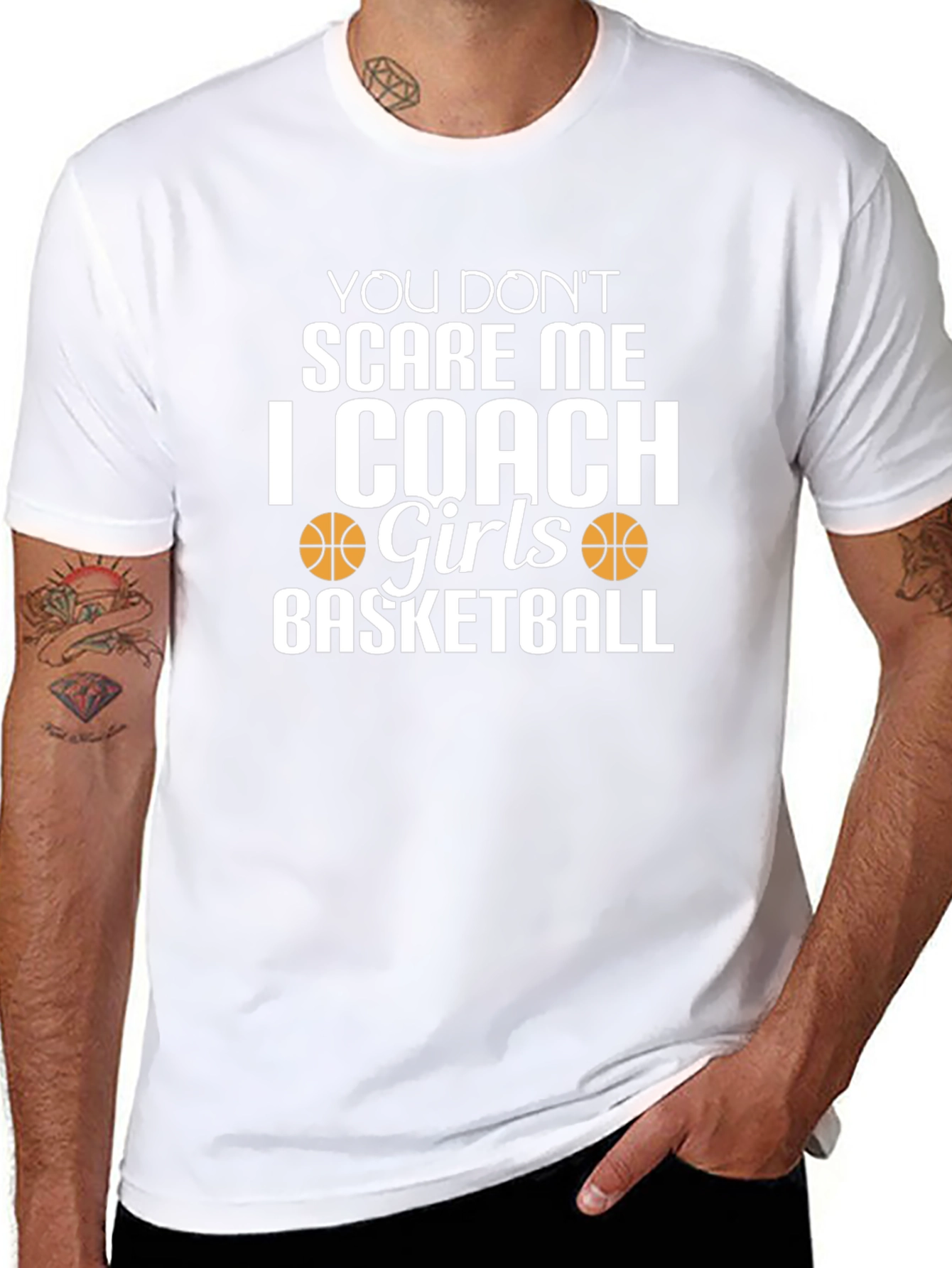 Coach Girls Basketball T-Shirt - Funny Novelty Tee