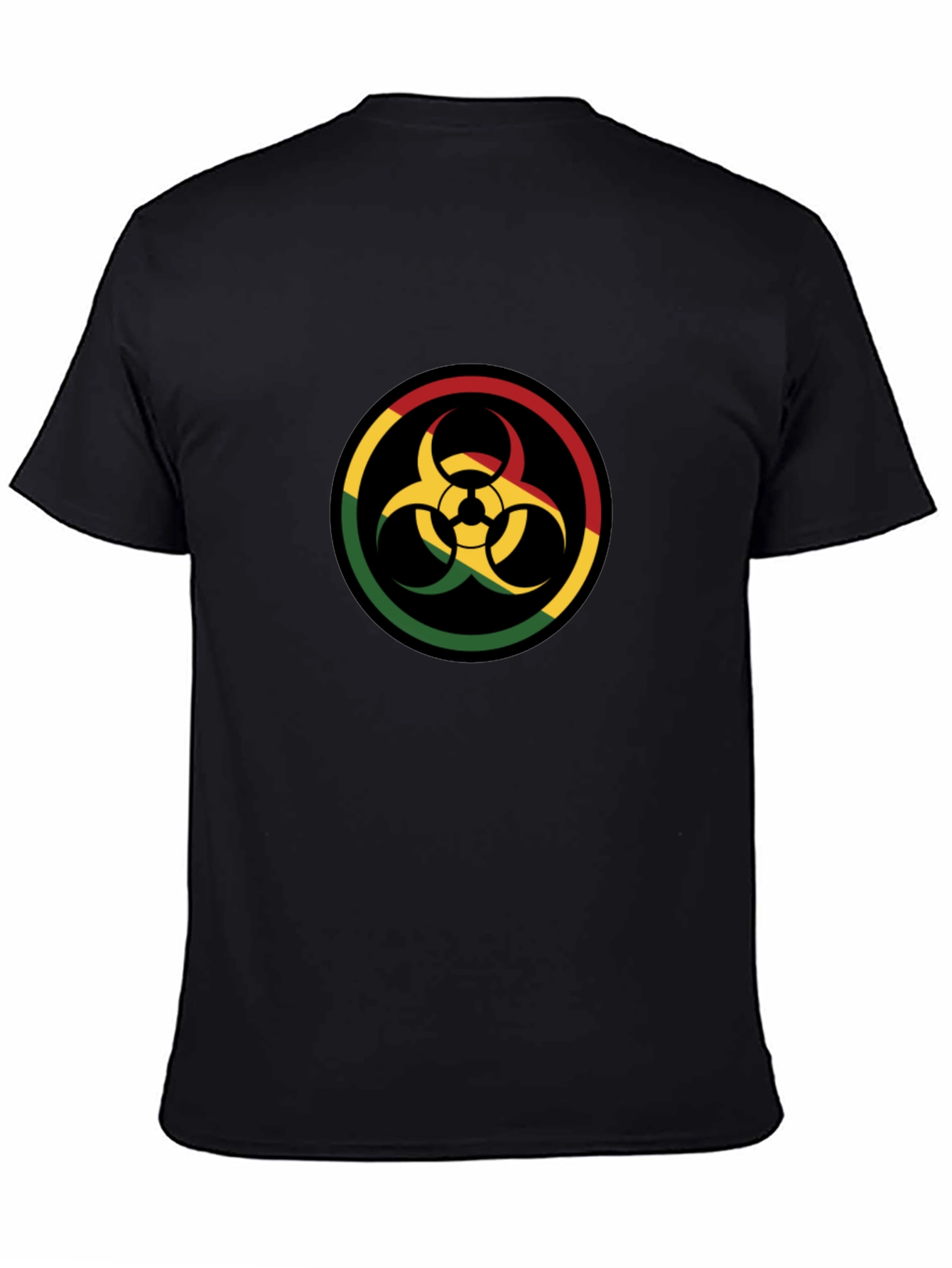 Rasta Biohazard Symbol Graphic Tee