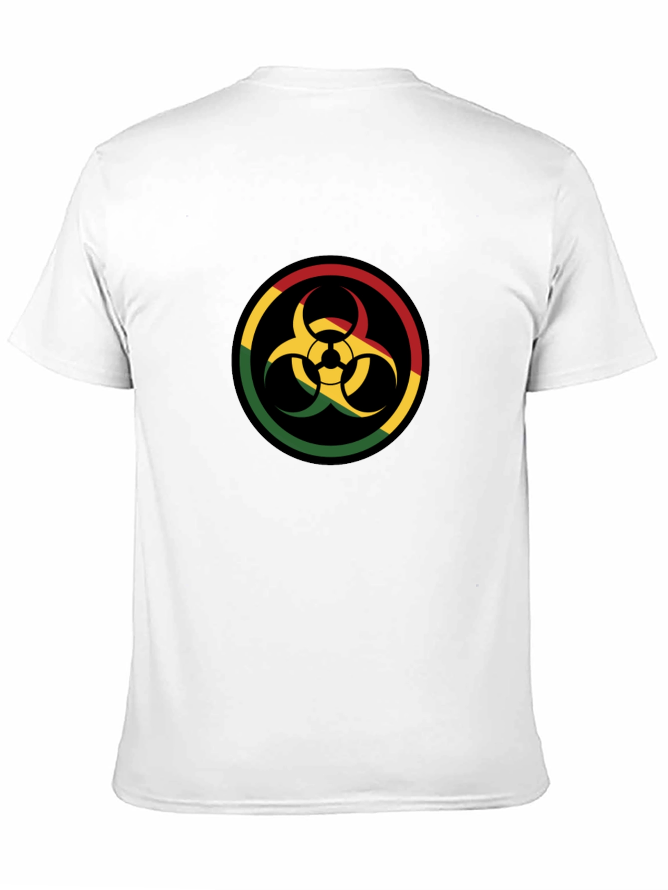 Rasta Biohazard Symbol Graphic Tee