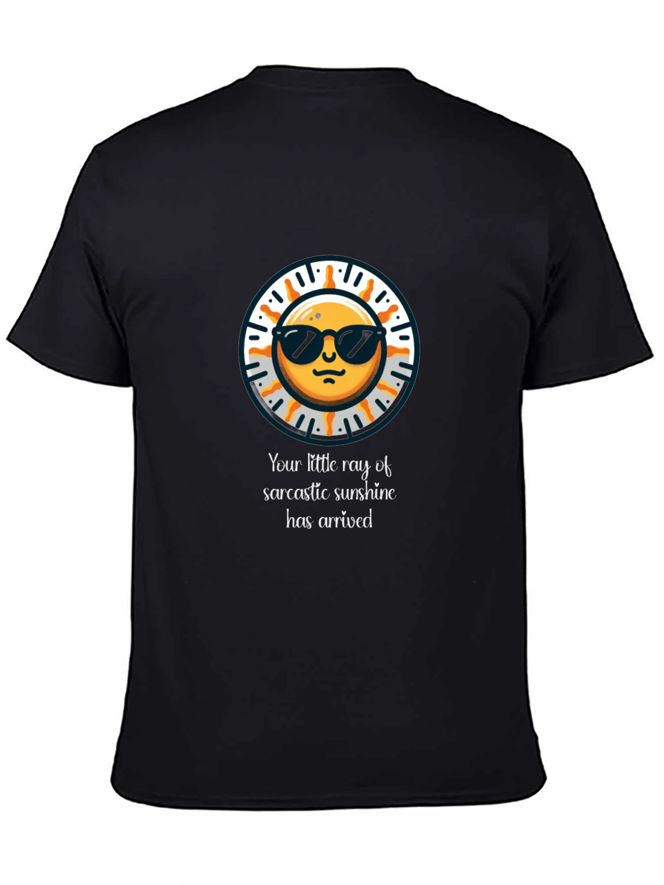 Sarcastic Sunshine Graphic Tee - Black