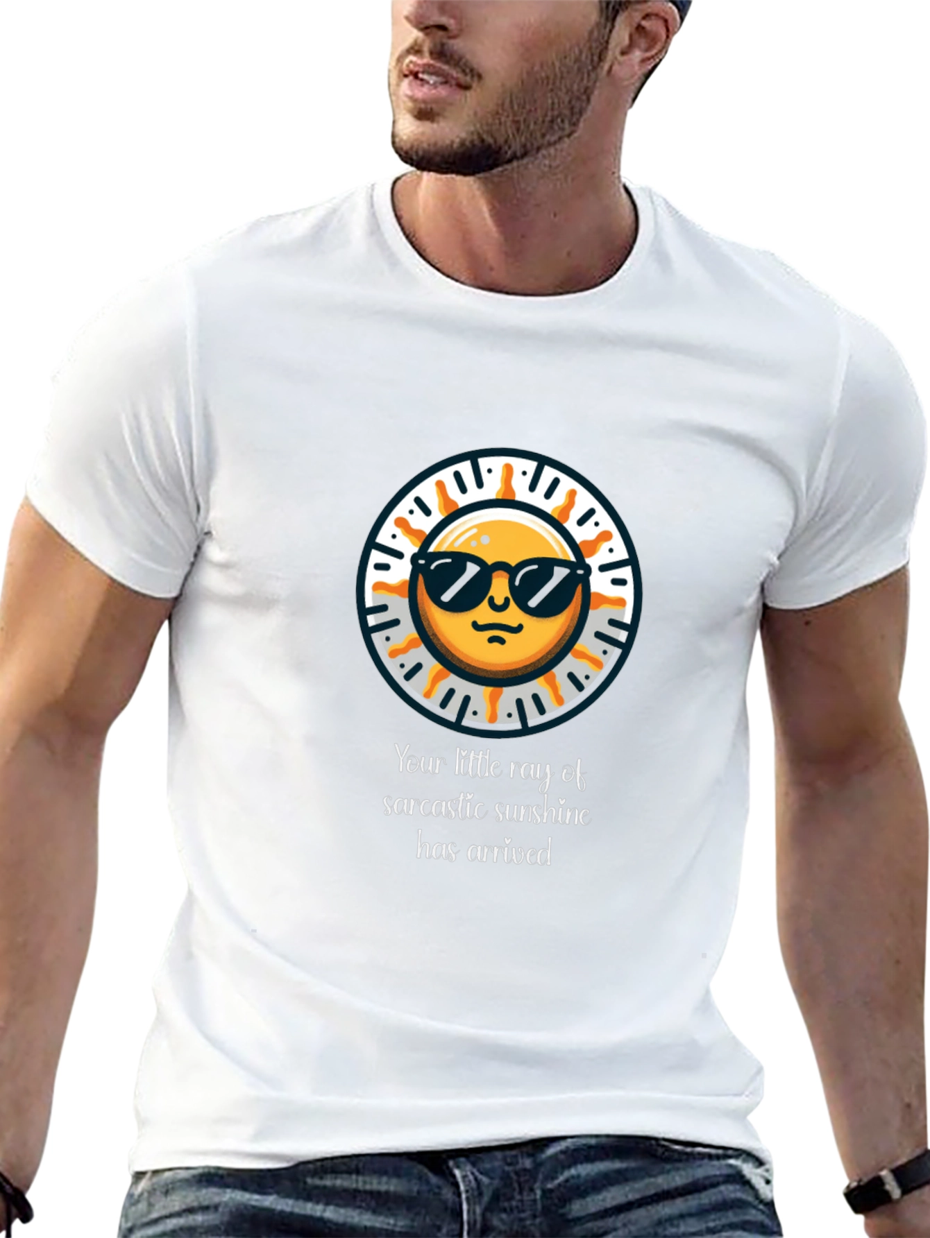 Sarcastic Sunshine Graphic Tee - Black