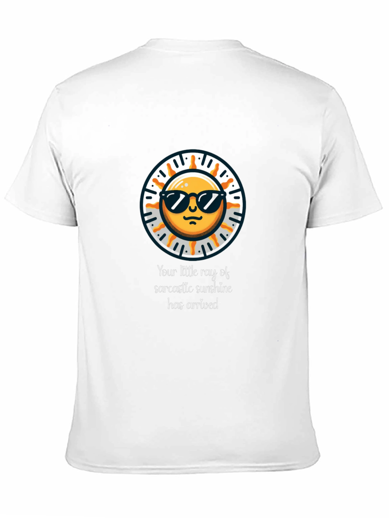Sarcastic Sunshine Graphic Tee - Black