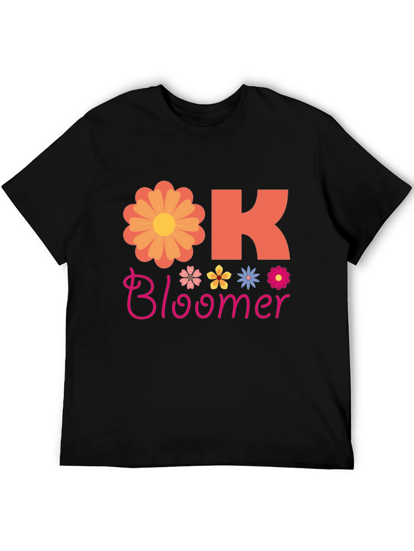 Ok Bloomer Graphic T-Shirt - Floral Design